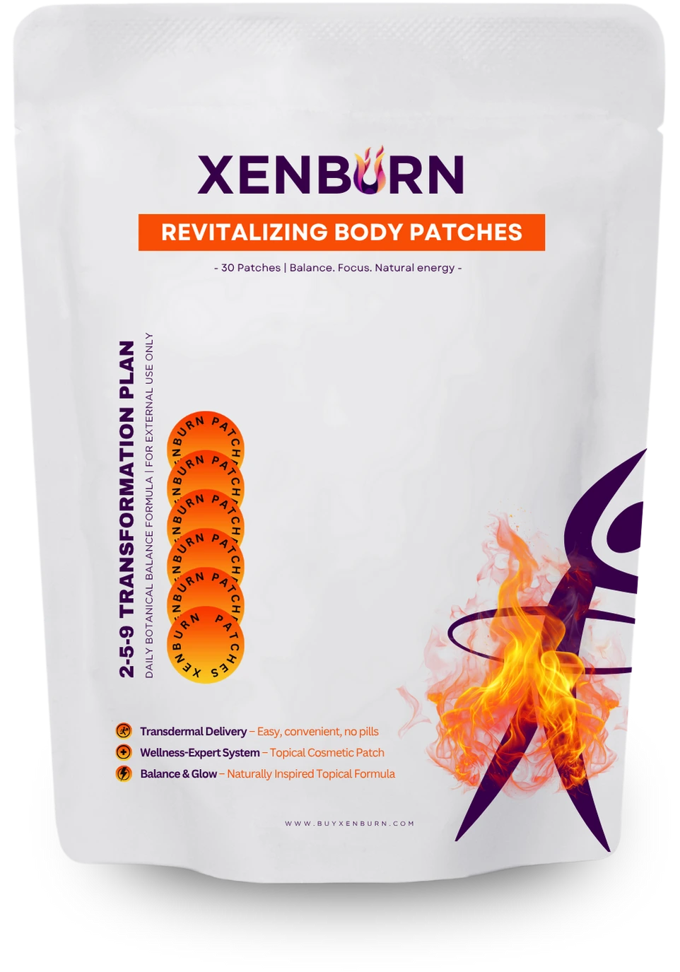 XenBurn Transdermales Pflaster – natürliches Wellnessprodukt